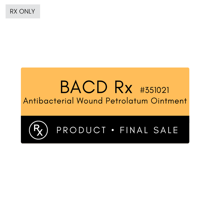 BACD Rx Antibacterial Wound Petrolatum Ointment