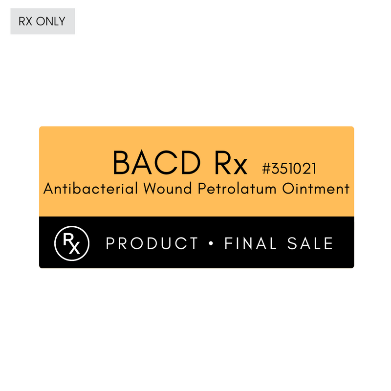 BACD Rx Antibacterial Wound Petrolatum Ointment