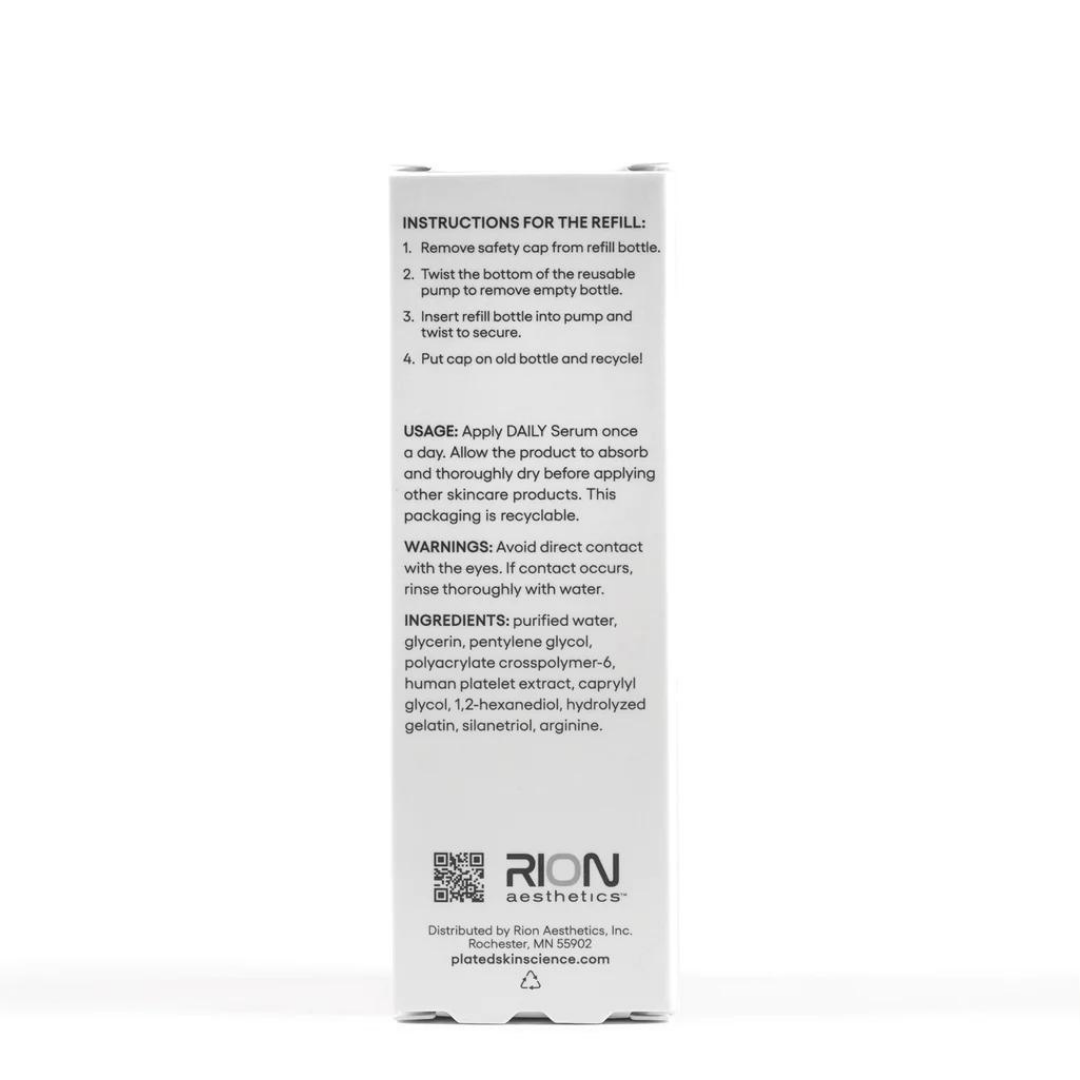 Plated Skin Science Daily Serum (Silver) REFILLS